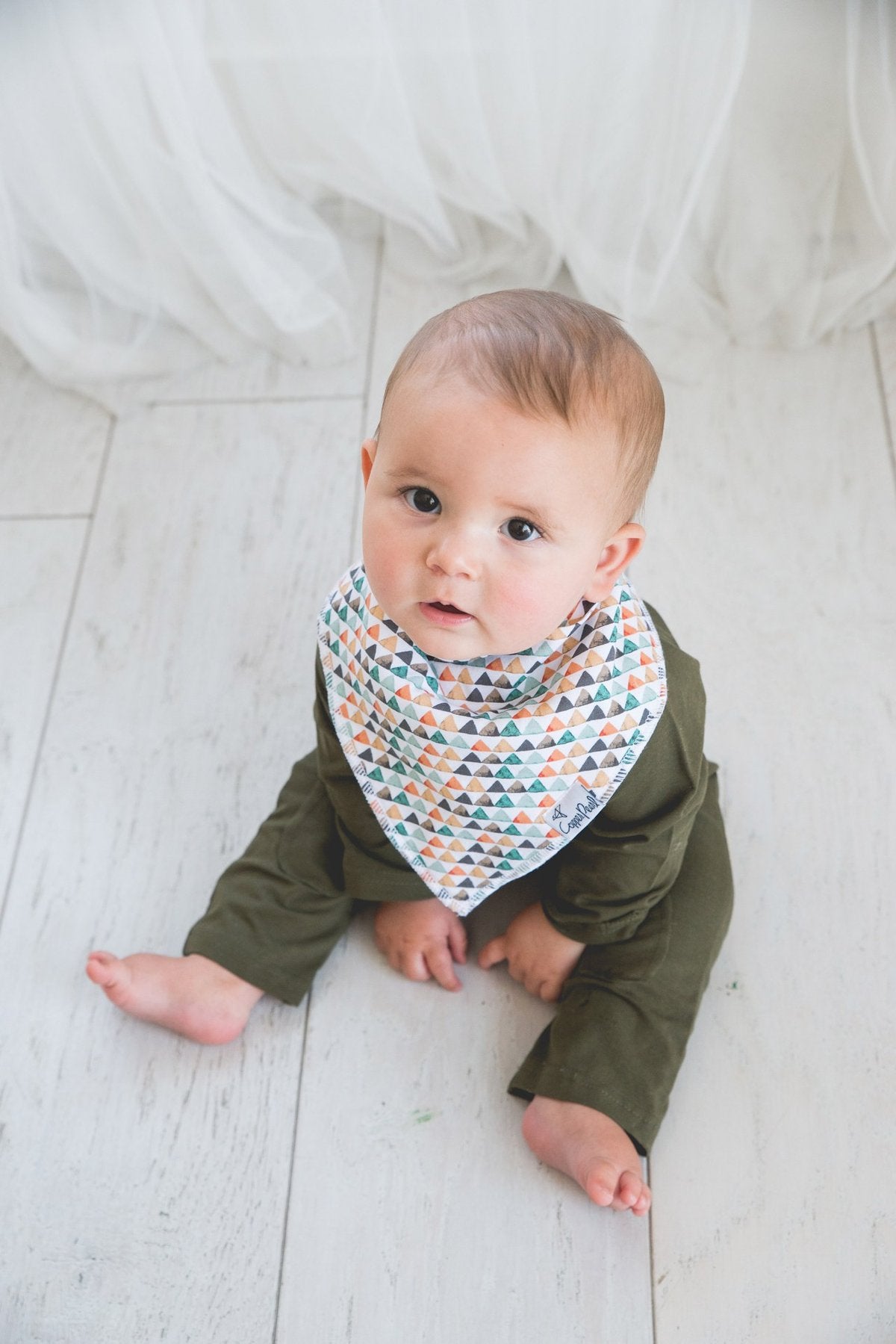 Bison Bandana Bib (4 pack) Copper Pearl