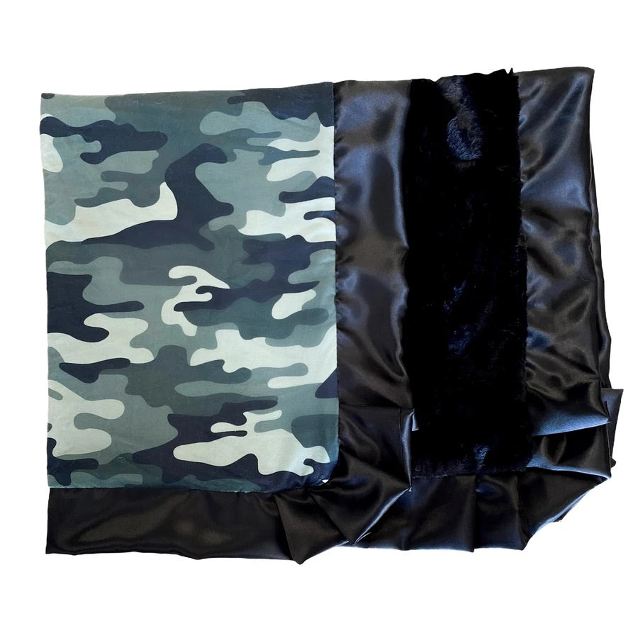 Luxe Minky Camo Baby Blanket