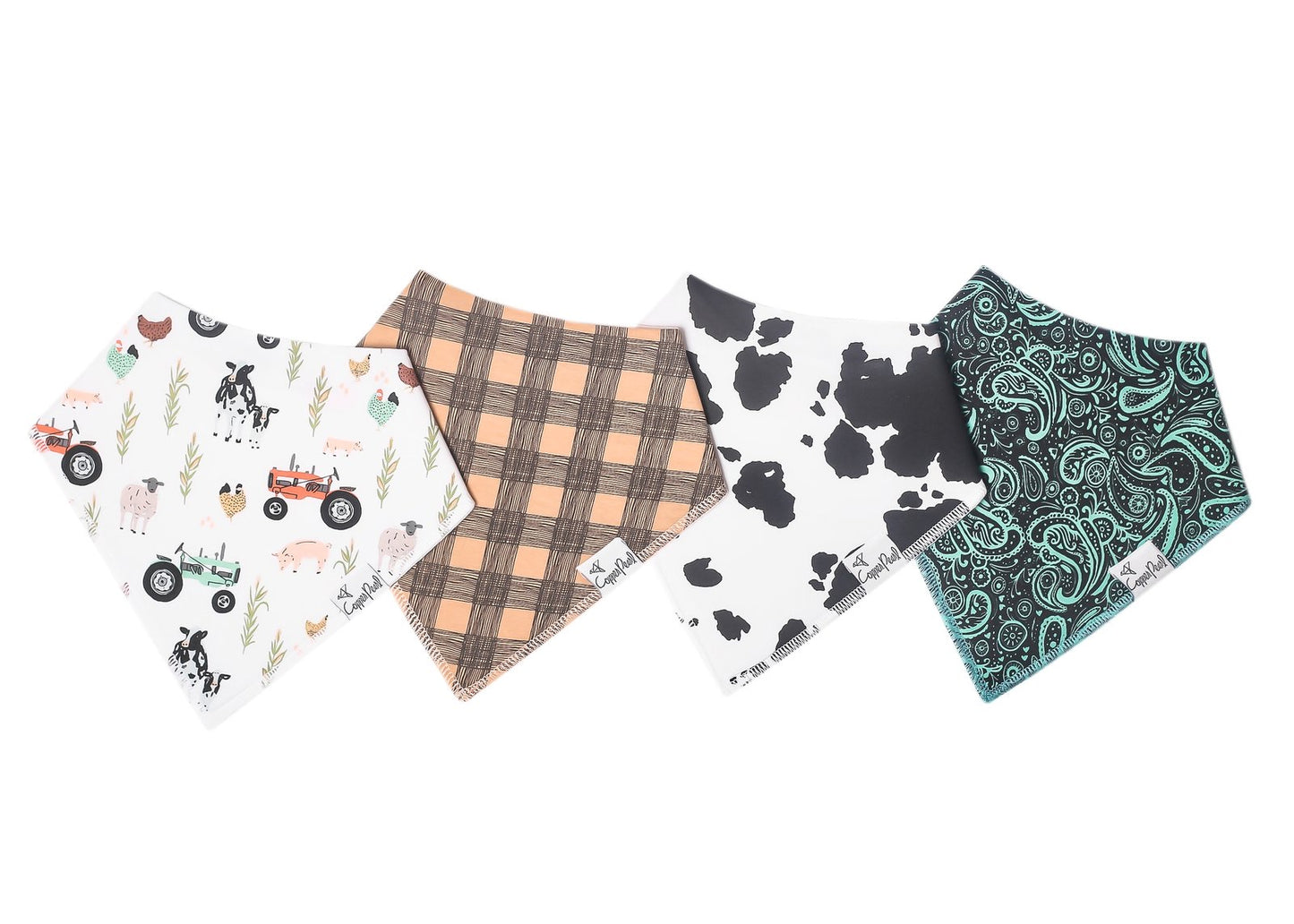 Jo Baby Bandana Bibs (4-pack) Copper Pearl