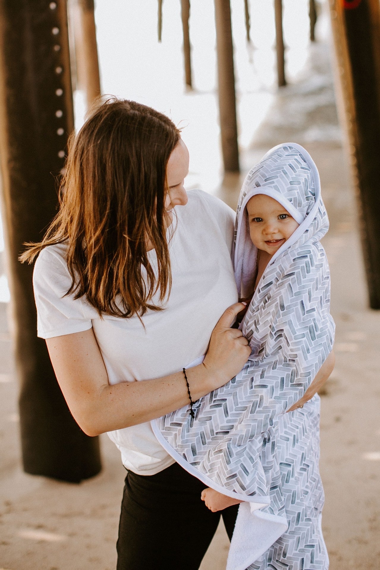 Copper Pearl Alta Knit Hooded Towel